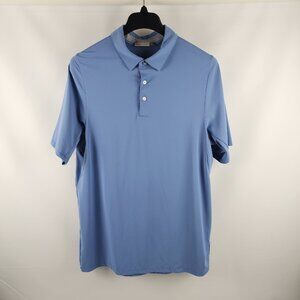 Kjus Shirt Mens XL Blue Motion Embossed S/S Polo 115-2A6-LK0